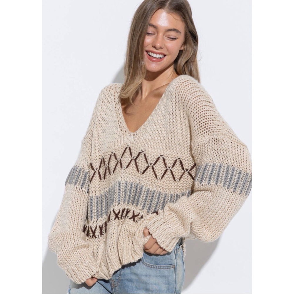 NWT! Oh My Oatmeal Sweater